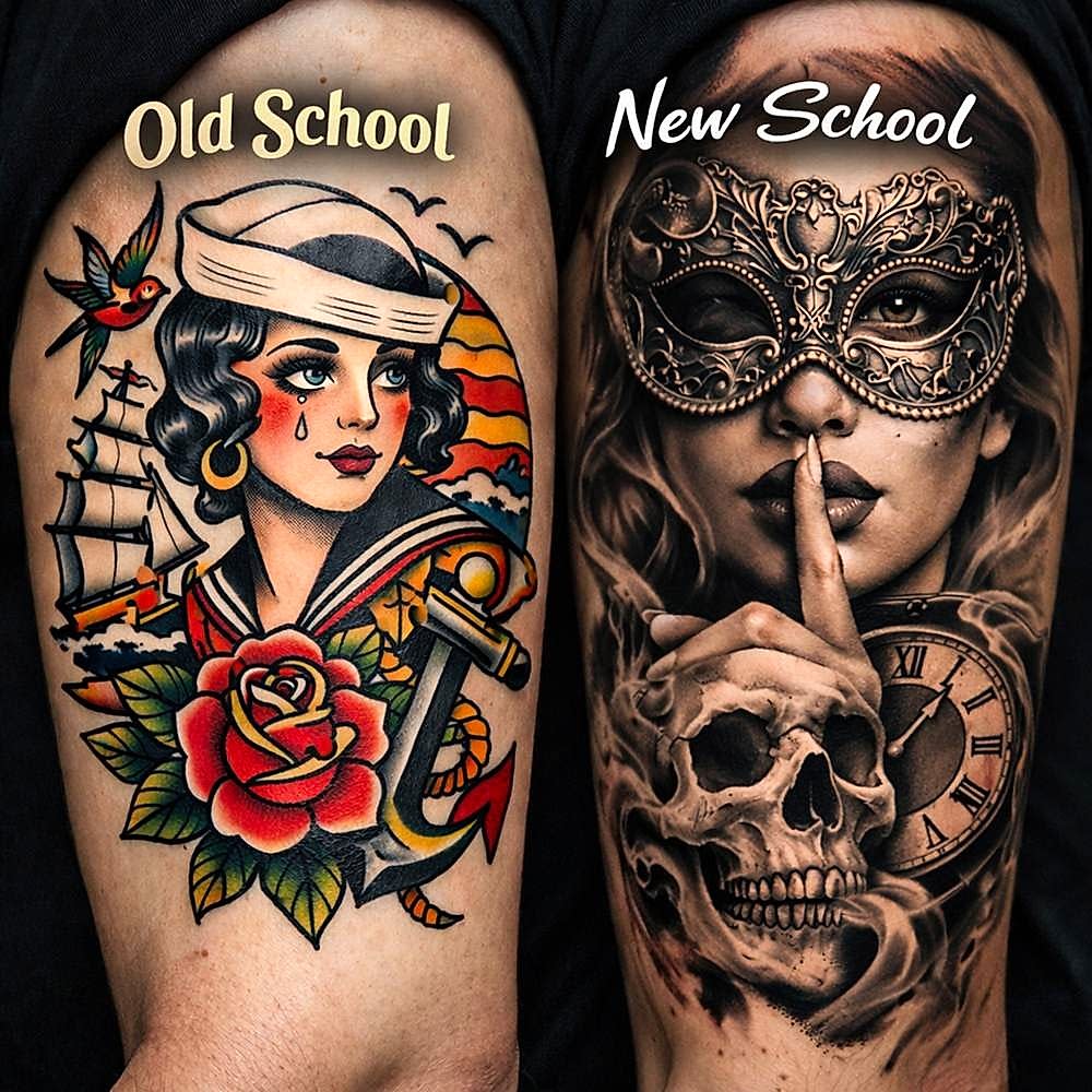 Old School vs New School Dövme Farkları